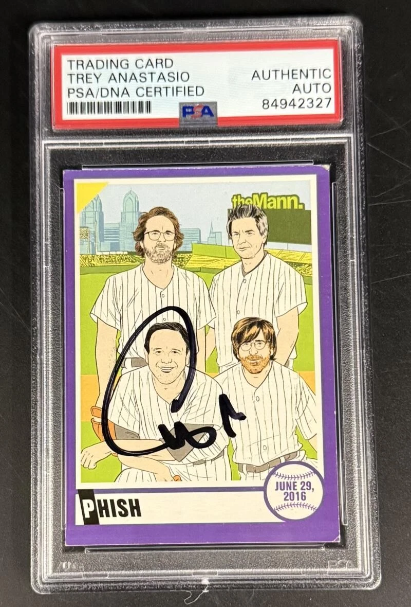 Trey Anastasio Phish Signed Autograph PSA/DNA COA Slab 2016 Mann Trading Card A