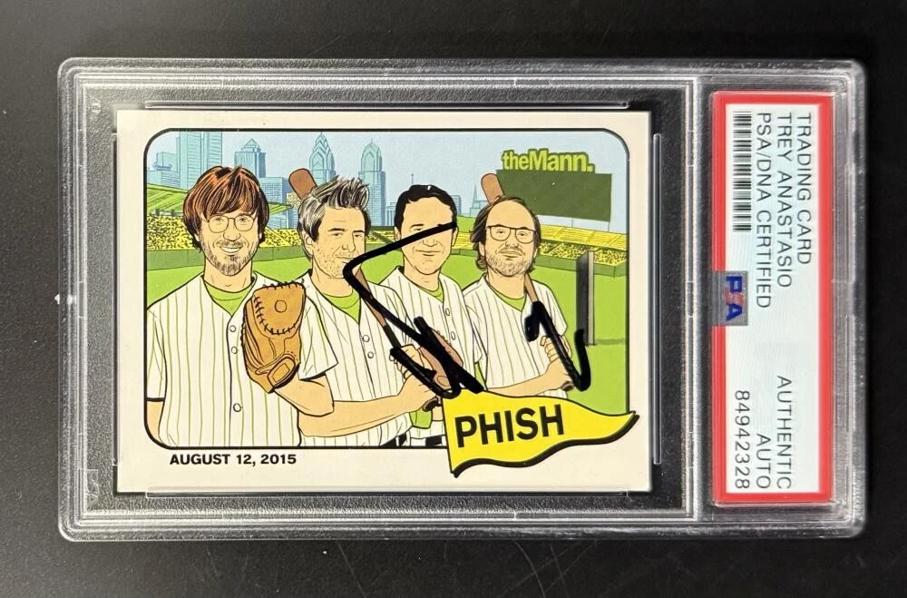 Trey Anastasio Phish Signed Autograph PSA/DNA COA Slab 2015 Mann Trading Card A