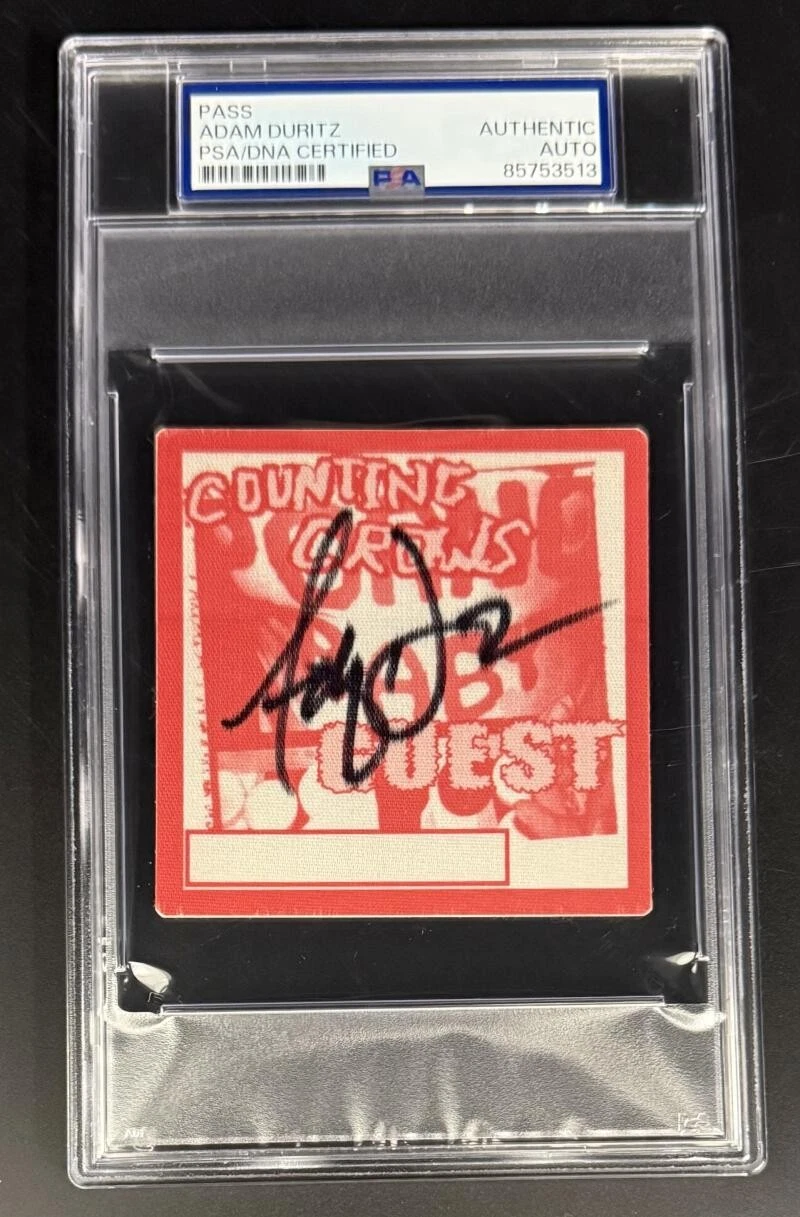 Adam Duritz Counting Crows Signed Autograph PSA/DNA COA Slabbed Rare VIP Pass