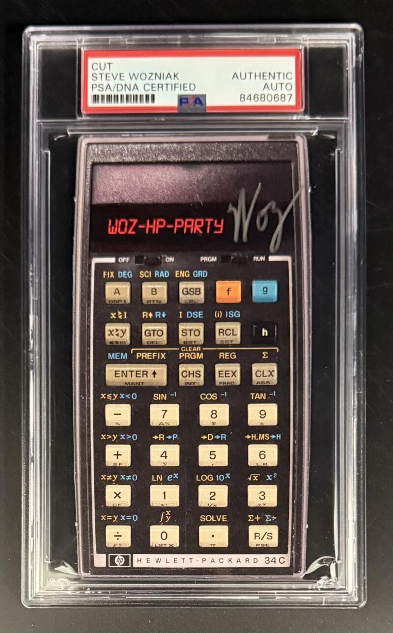 Steve Wozniak Signed Autograph PSA/DNA COA Slabbed History Apple Woz Party Rare