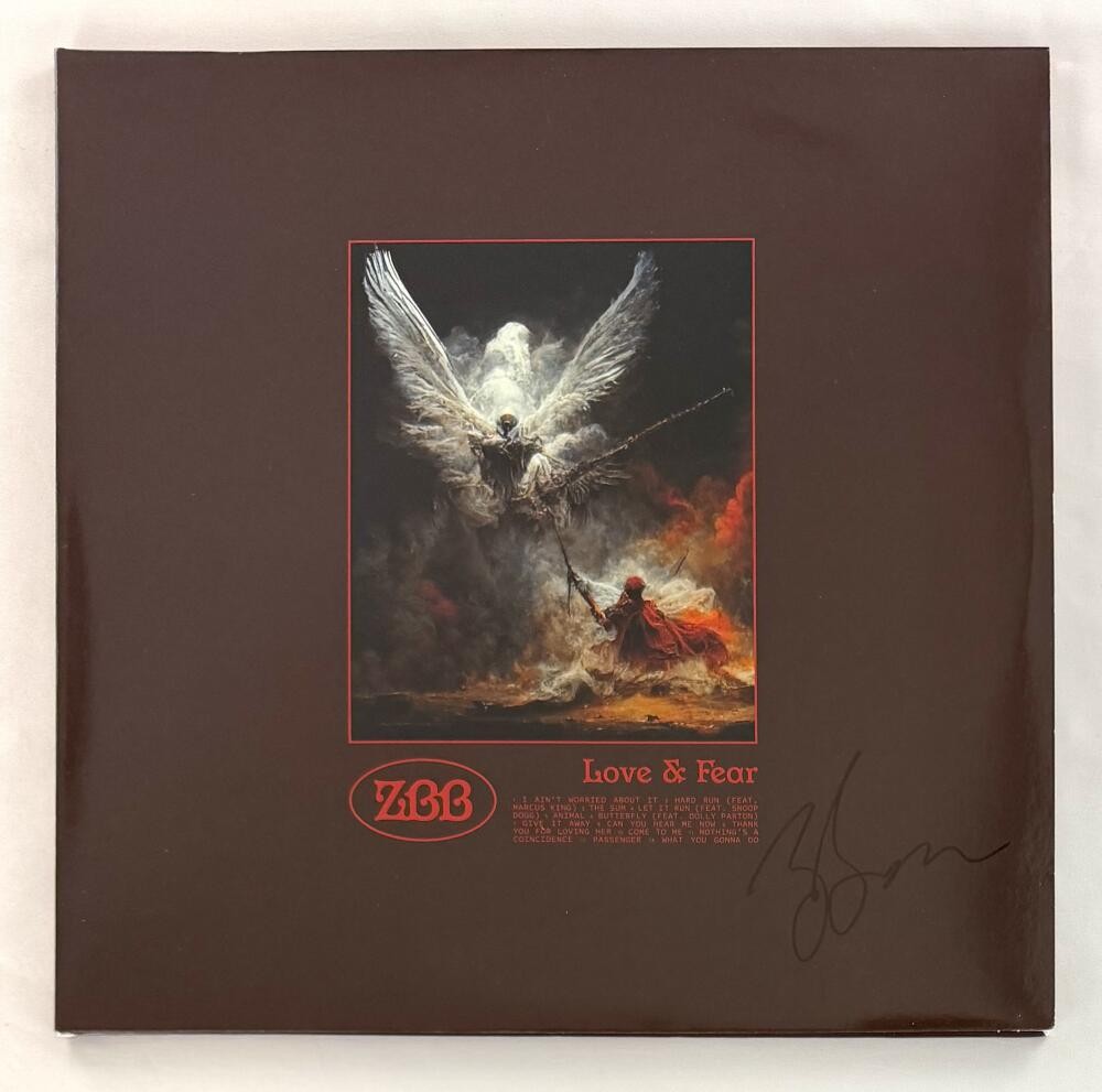 Zac Brown Signed Autograph Love & Fear Album Vinyl Record - ZBB Band w/ JSA COA