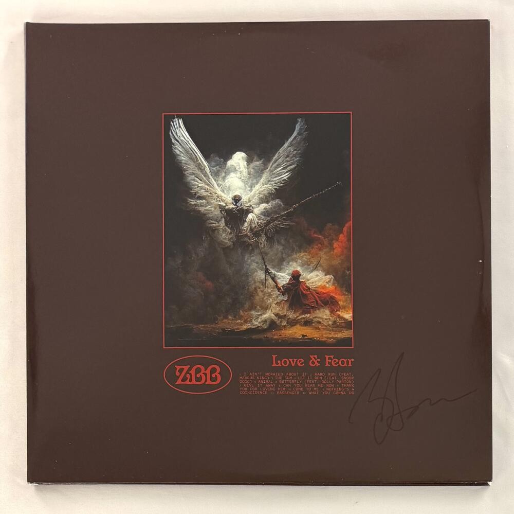 Zac Brown Signed Autograph Love & Fear Album Vinyl Record LP ZBB Band w/ JSA COA