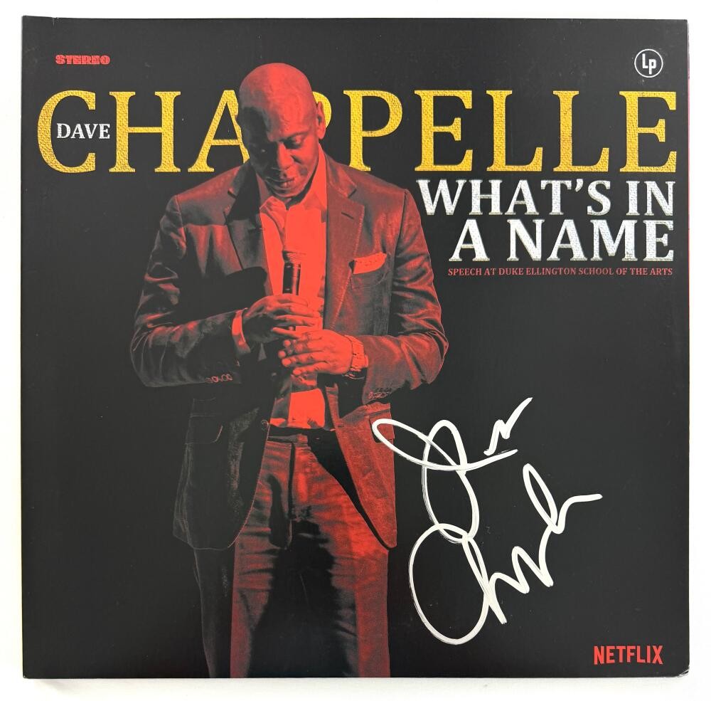 Dave Chappelle Signed Autograph What's In A Name Album Vinyl Record w/ JSA COA