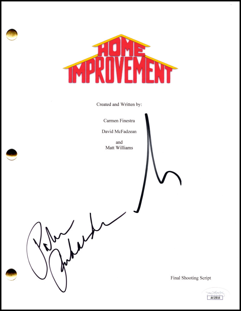 Tim Allen & Patricia Richardson Signed Autograph Home Improvement Script JSA COA