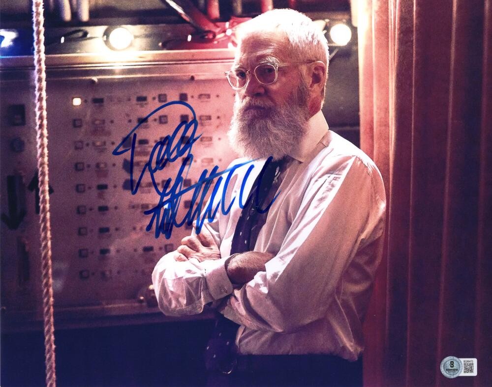 David Letterman Signed Autograph 11x14 Photo - Legendary Comic w/ Beckett COA