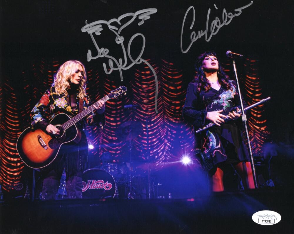 Ann Wilson & Nancy Wilson Signed Autograph 8x10 Photo - Heart w/ JSA COA