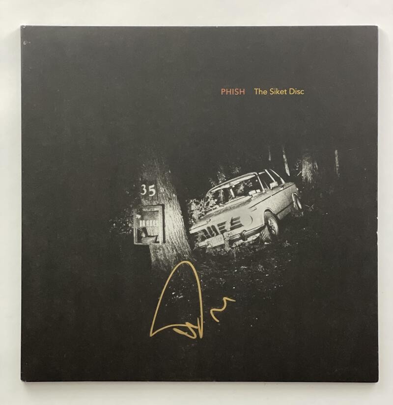 TREY ANASTASIO PHISH SIGNED AUTOGRAPH ALBUM VINLY RECORD - THE SIKET DISC W/ JSA
