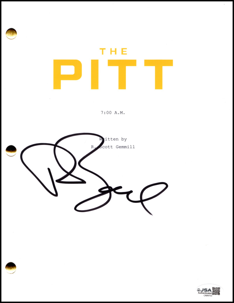 Patrick Ball Signed Autograph The Pitt Pilot Script Screenplay - Langdon JSA COA