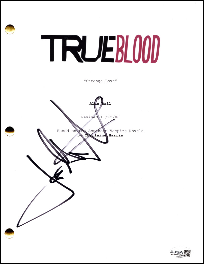 Joe Manganiello Signed Autograph True Blood Pilot Script Screenplay - Alcide JSA