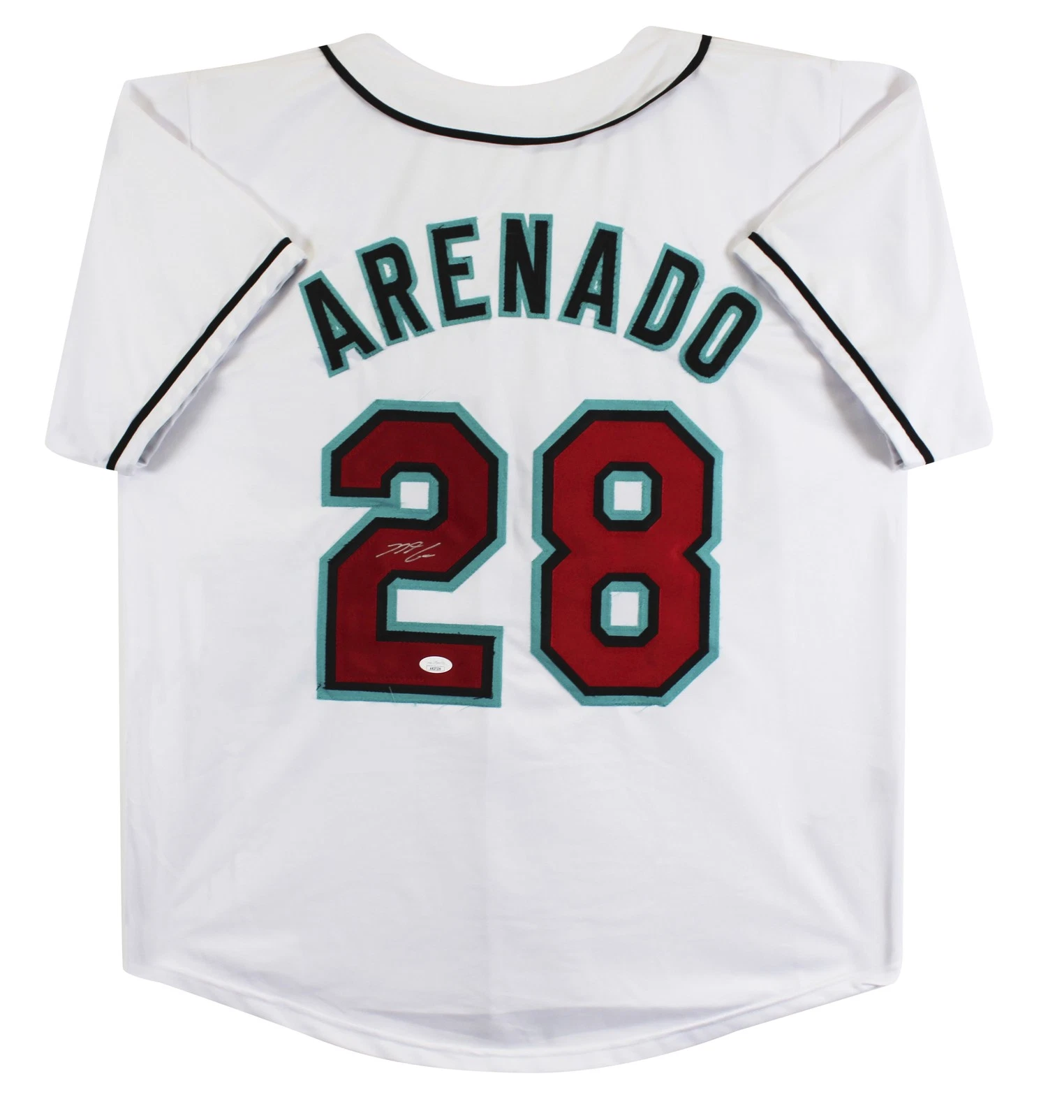 Nolan Arenado Authentic Signed White Pro Style Jersey Autographed JSA 2