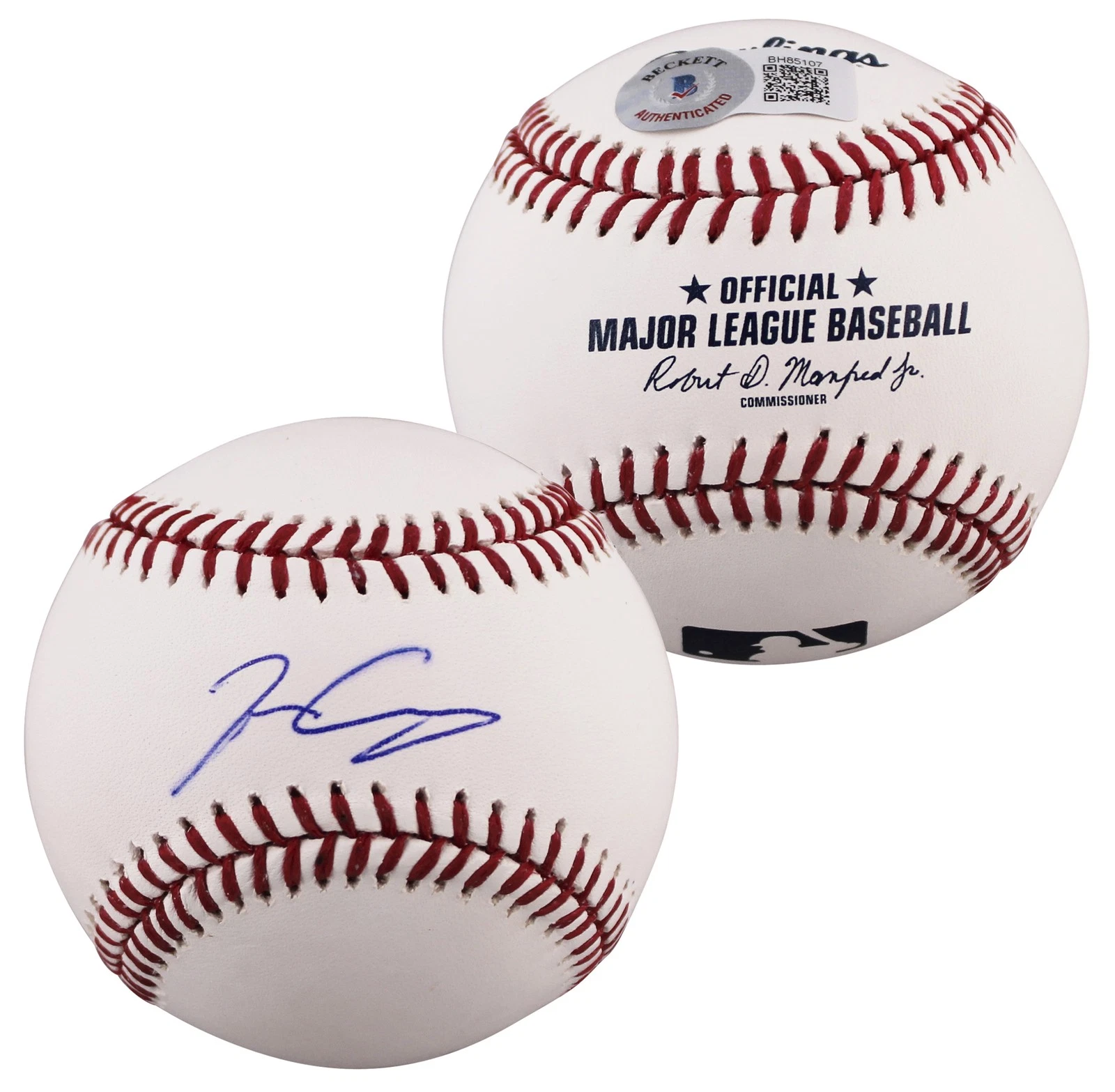 Nationals Josiah Gray Authentic Signed Baseball OML Autographed BAS #BH85107