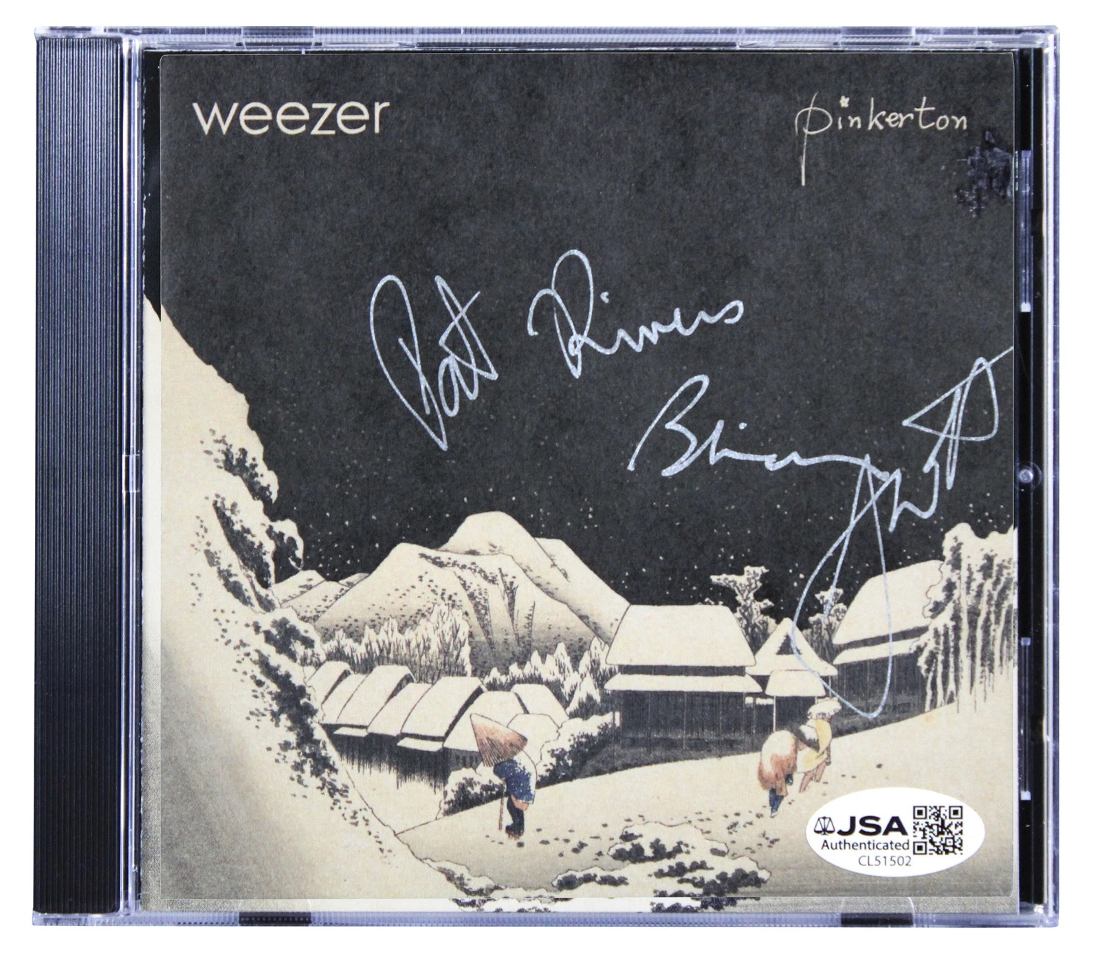 Weezer (4) Cuomo, Bell, Shriner & Wilson Signed Pinkerton CD Insert JSA #CL51502