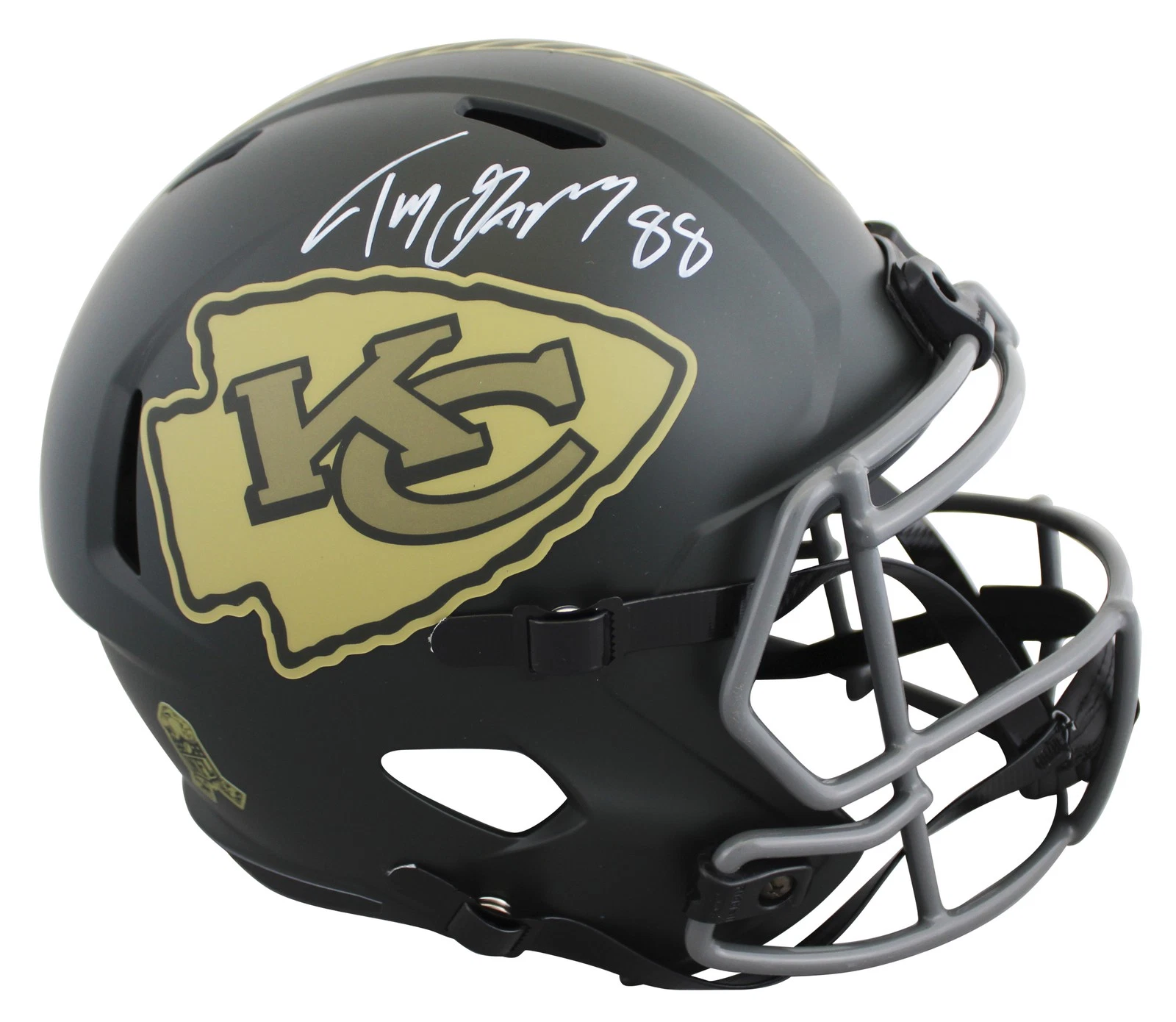 Chiefs Tony Gonzalez Signed STS IV Full Size Speed Rep Helmet BAS Witnessed