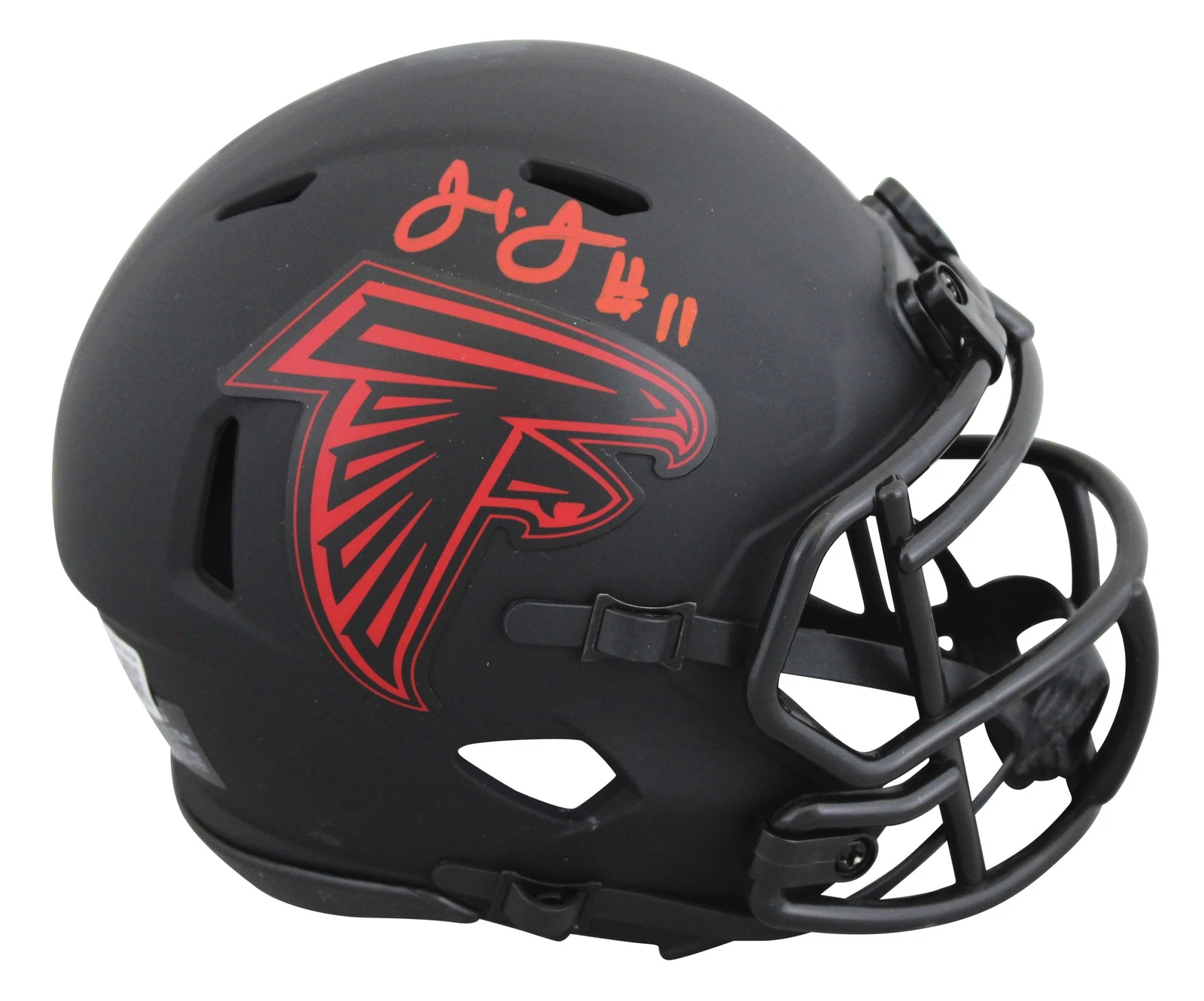 Falcons Julio Jones Authentic Signed Eclipse Speed Mini Helmet BAS Witnessed