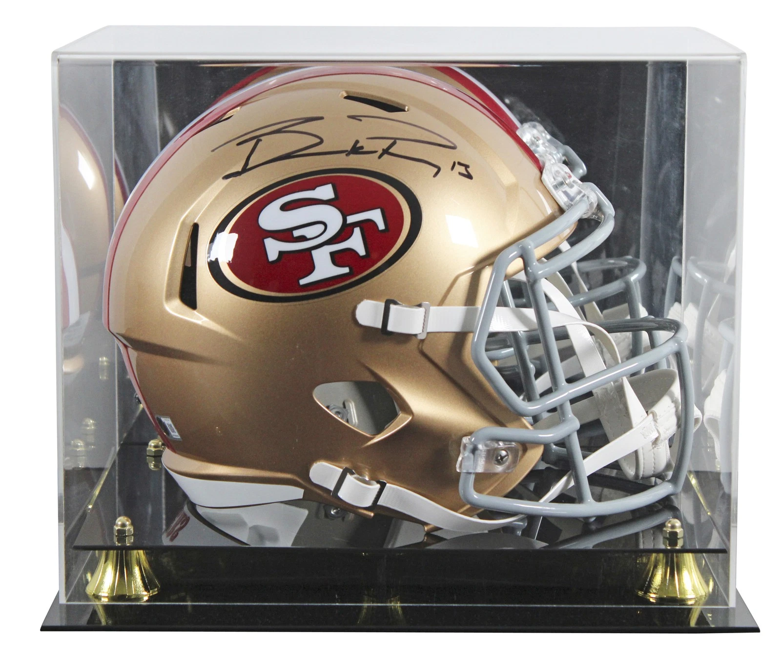 49ers Brock Purdy Signed Full Size Speed Rep Helmet W/ Case BAS Witnessed