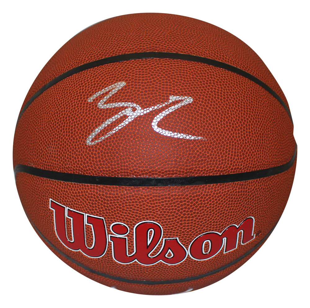 Lonzo Ball Autographed/Signed Wilson Chicago Bulls Basketball FAN 36116