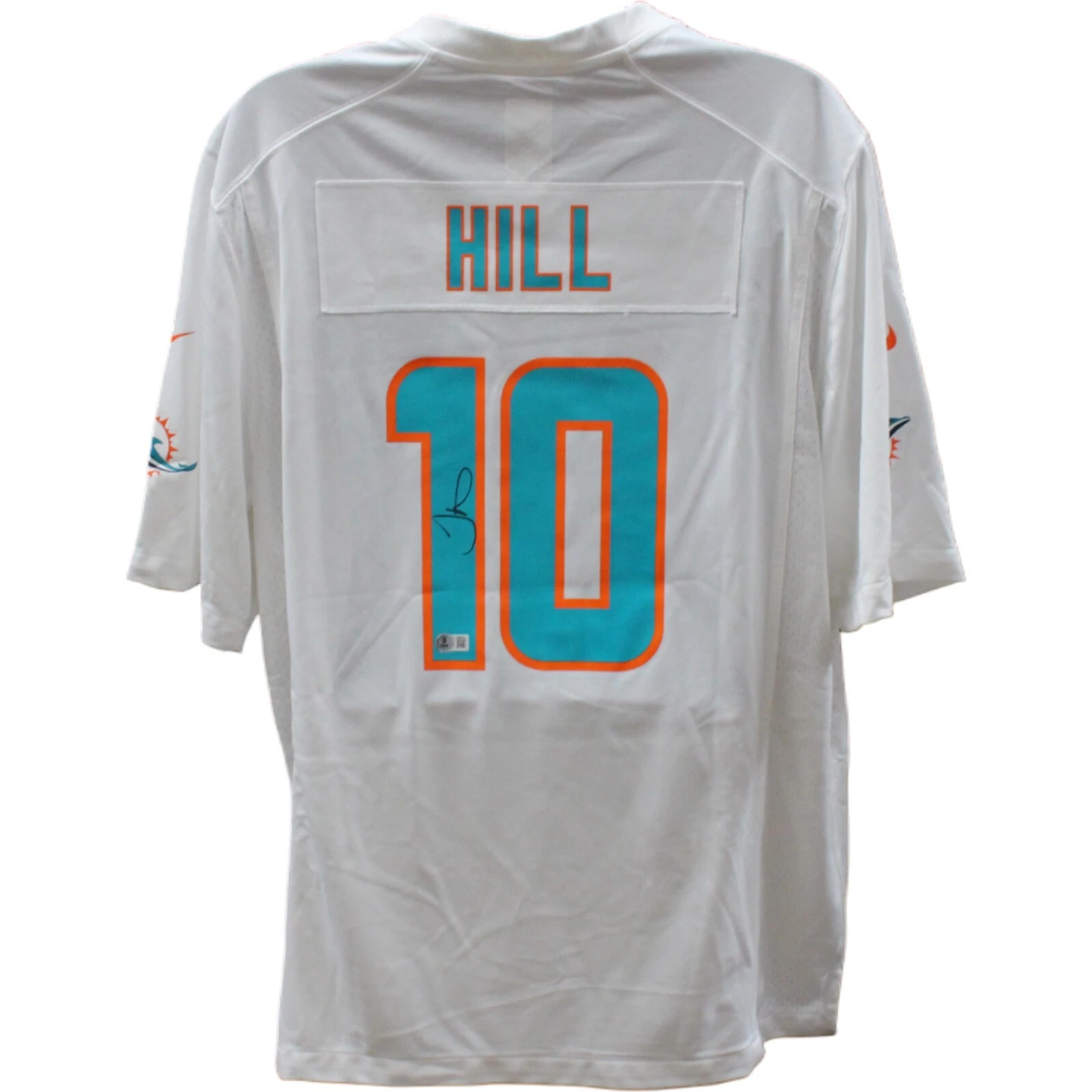 Tyreek Hill Autographed Miami Dolphins White Nike Jersey Beckett 44970