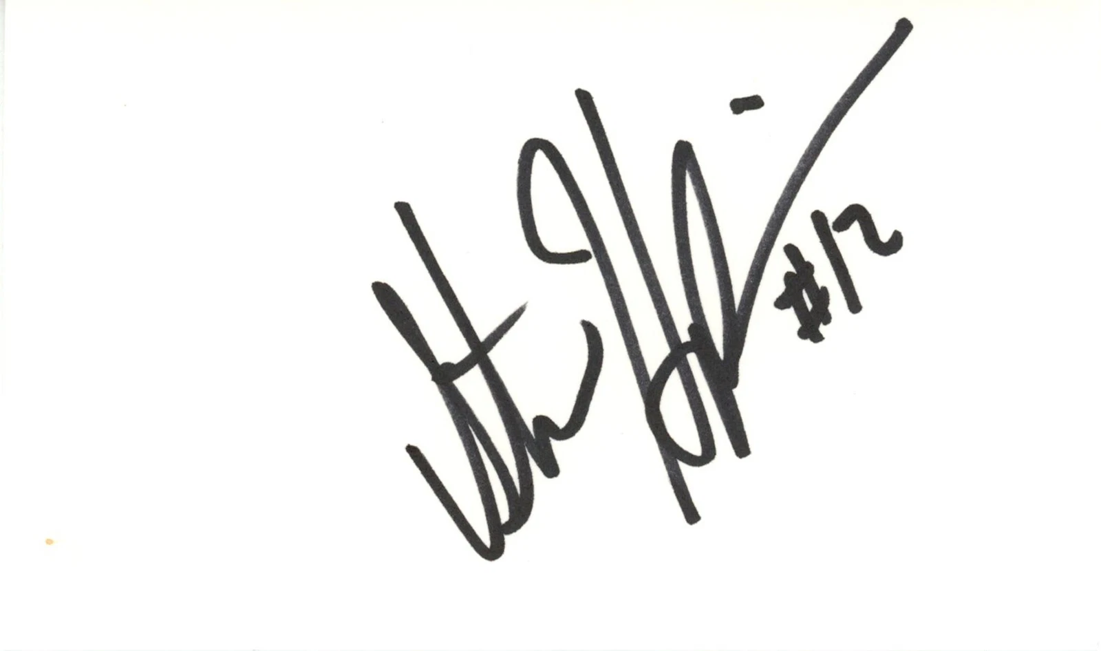 Stan Humphries Autographed San Diego Chargers Index Card Beckett 45278