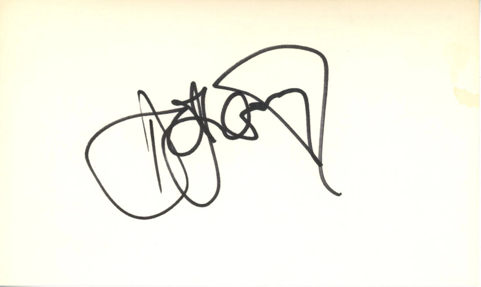 Detlef Schrempf Autographed Seattle Seahawks Index Card Beckett 45346