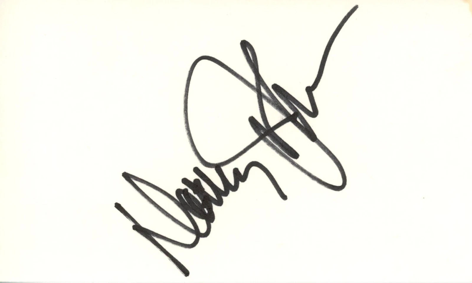 Davey Johnson Autographed Baltimore Orioles Index Card Beckett 45369