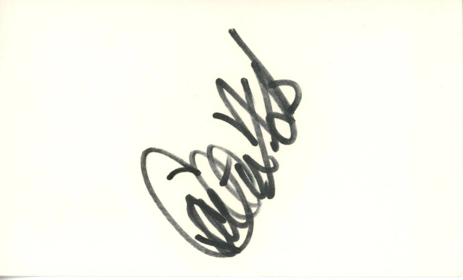Carlton Fisk Autographed/Signed Boston Red Sox Index Card BAS 45376