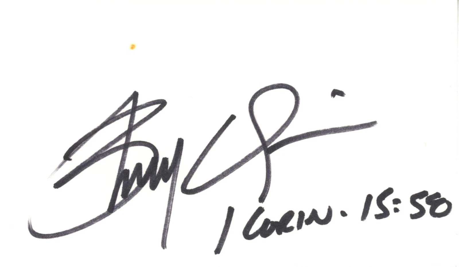 Brady Quinn Autographed Notre Dame Fighting Irish Index Card BAS 45394