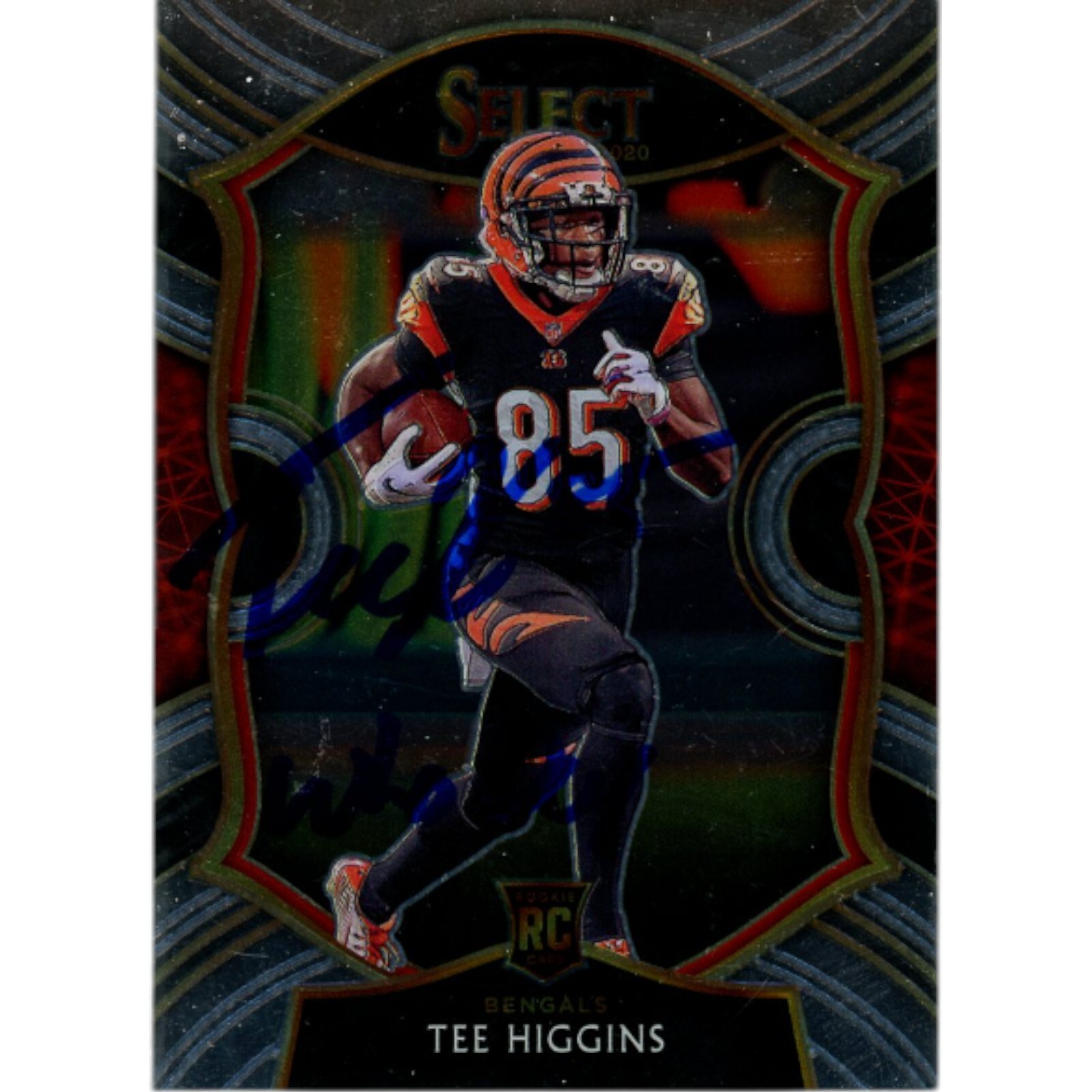 Tee Higgins Autographed Panini Select 60 Who Dey Trading Card Beckett 48912