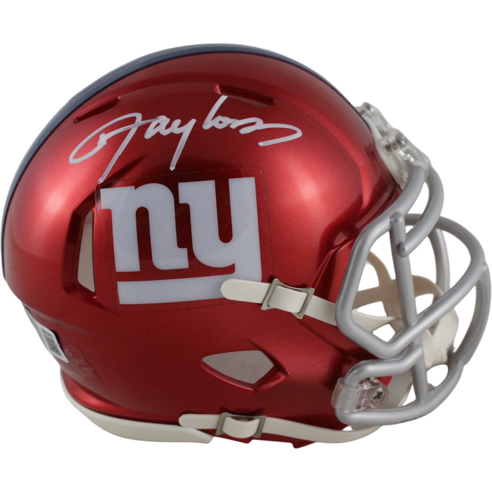 Lawrence Taylor Autographed New York Giants Flash Mini Helmet Beckett 49759