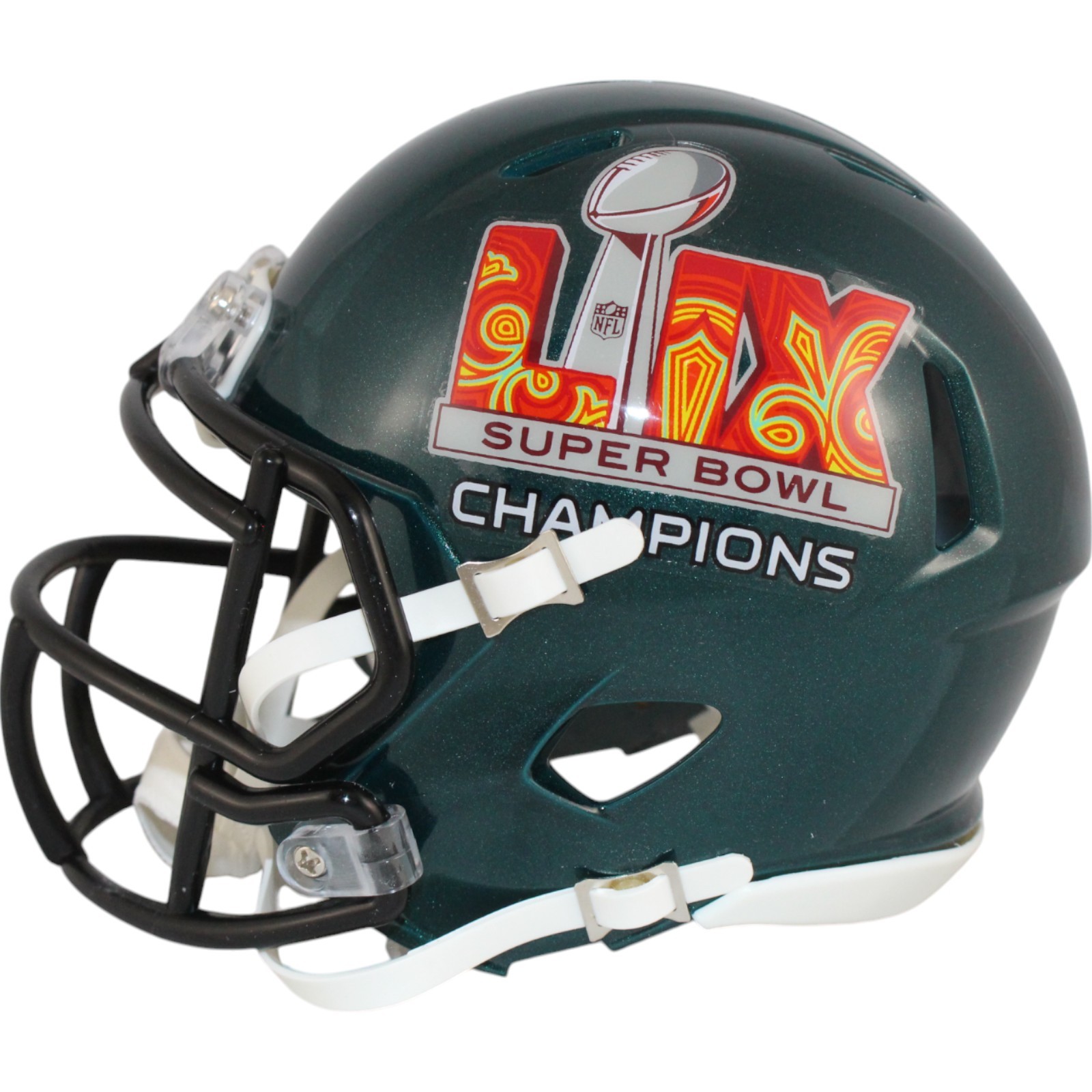Philadelphia Eagles Super Bowl 59 LIX Riddell Mini Helmet New In Box 49784