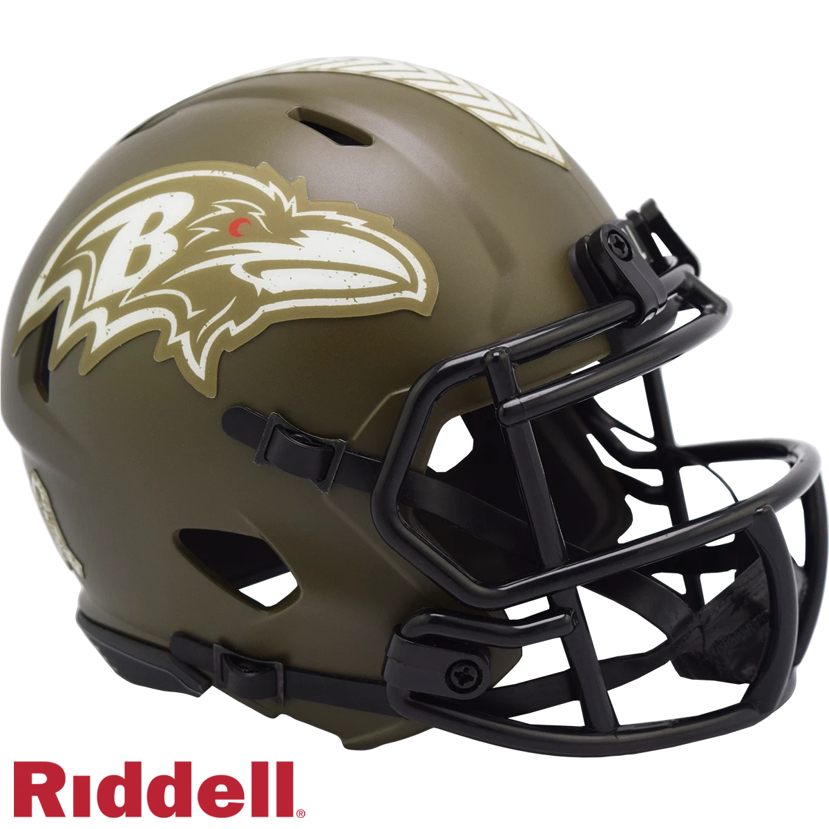 Baltimore Ravens Riddell New In Box 2022 Salute to Service Mini Helmet 35118