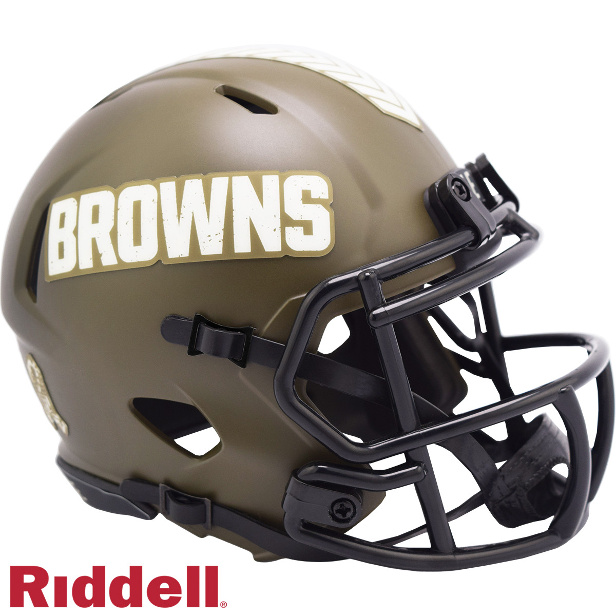Cleveland Browns Riddell New In Box 2022 Salute to Service Mini Helmet 35135