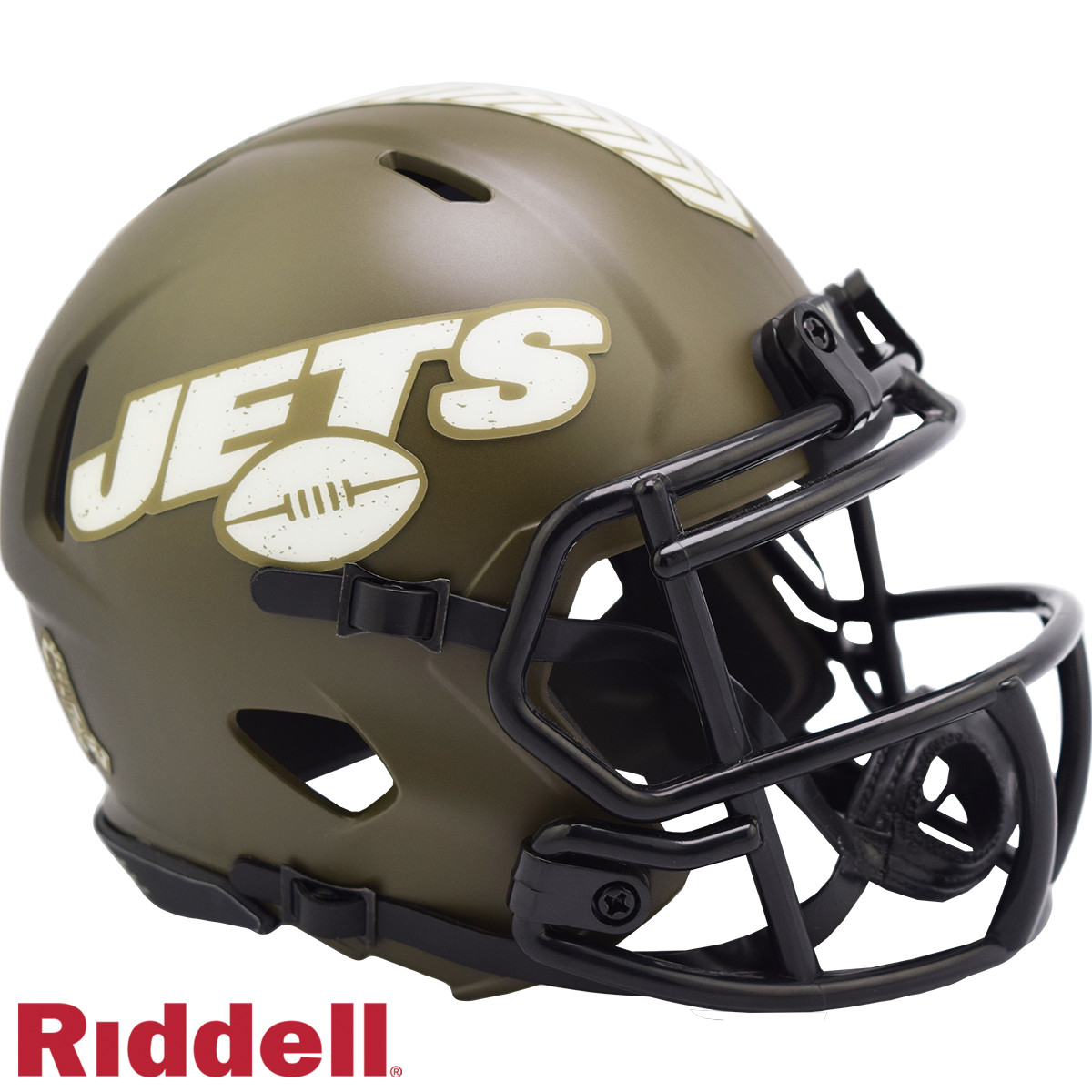 New York Jets Riddell New In Box 2022 Salute to Service Mini Helmet 35193