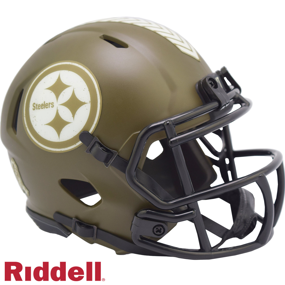 Pittsburgh Steelers Riddell New In Box 2022 Salute to Service Mini Helmet 35201