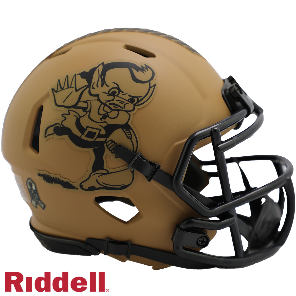 Cleveland Browns Riddell New In Box 2023 Salute to Service Mini Helmet 42299