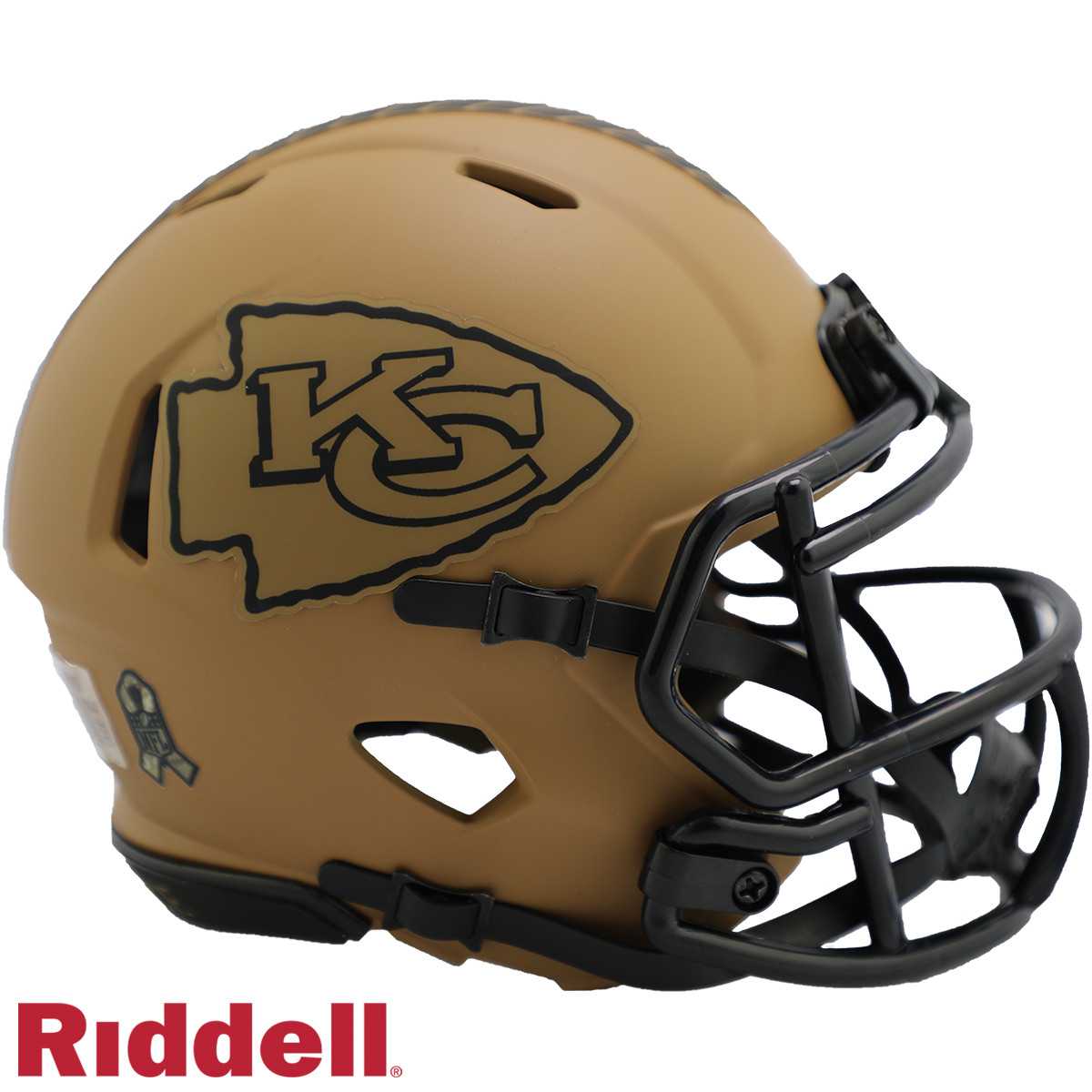 Kansas City Chiefs Riddell New In Box 2023 Salute to Service Mini Helmet 42301