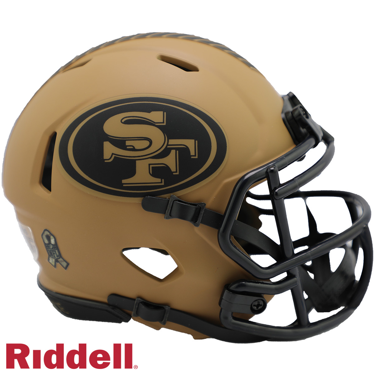 San Francisco 49ers Riddell New In Box 2023 Salute to Service Mini Helmet 42308