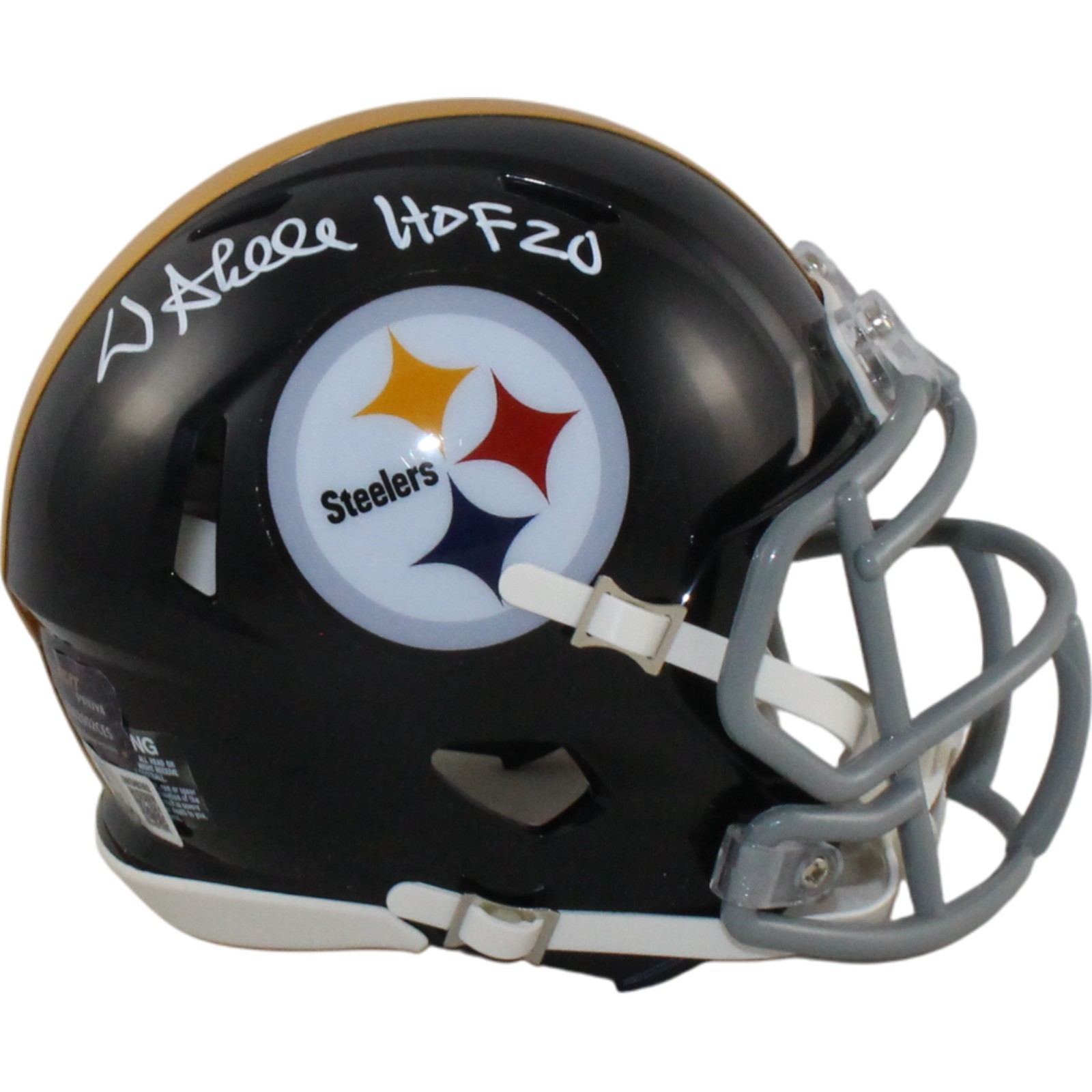 Donnie Shell Autographed Pittsburgh Steelers TB Mini Helmet HOF Beckett W 55052