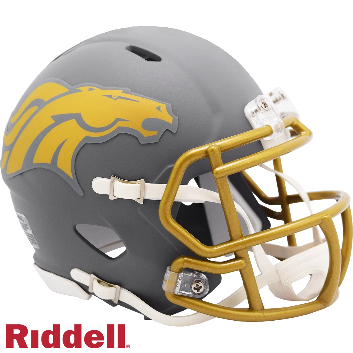 Denver Broncos Slate Riddell Mini Helmet New In Box 42123
