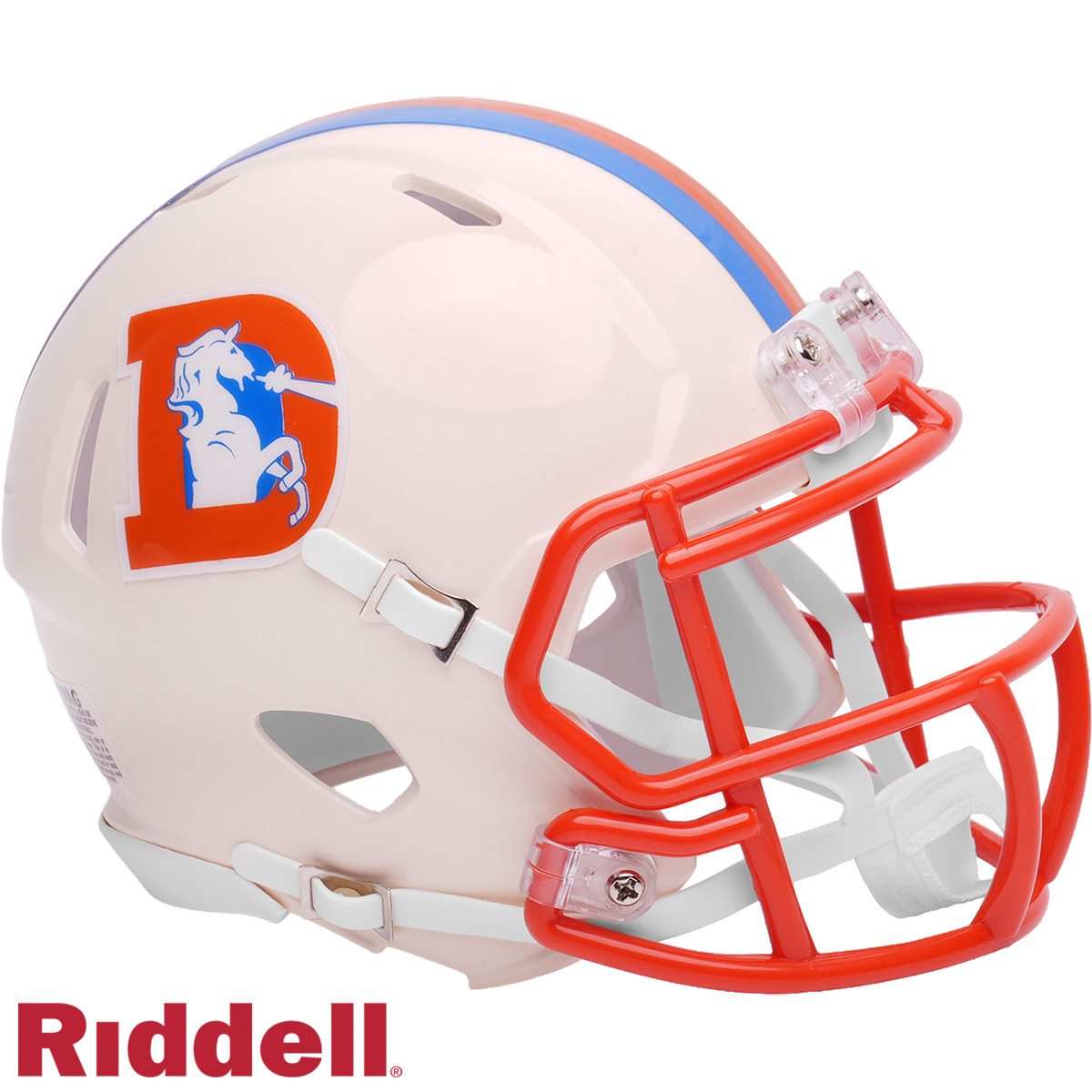 Denver Broncos Retro Riddell Mini Helmet New In Box 55578