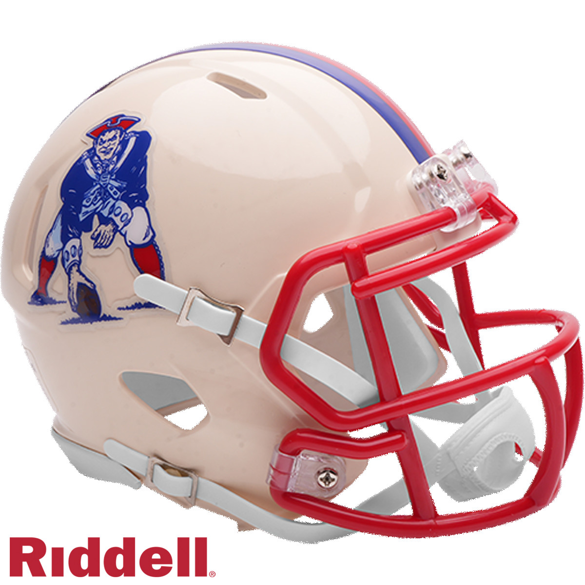 New England Patriots Retro Riddell Mini Helmet New In Box 55596