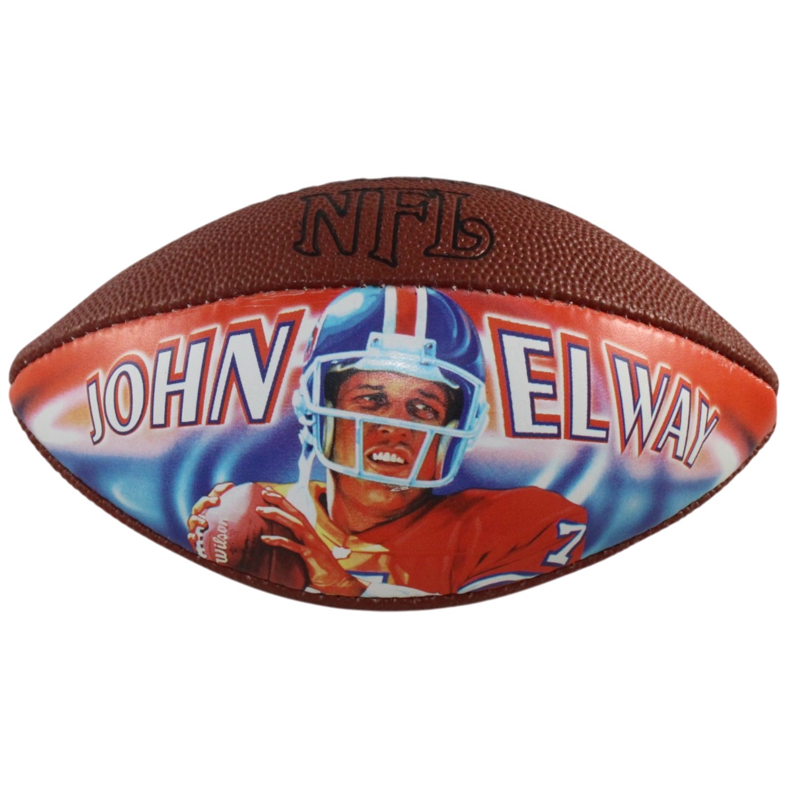 John Elway Denver Broncos 1995 Picture Panel Wilson Logo Football 55743