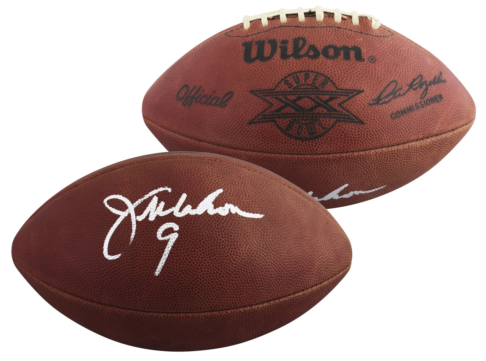 Bears Jim McMahon Signed SBl XX Logo Wilson 