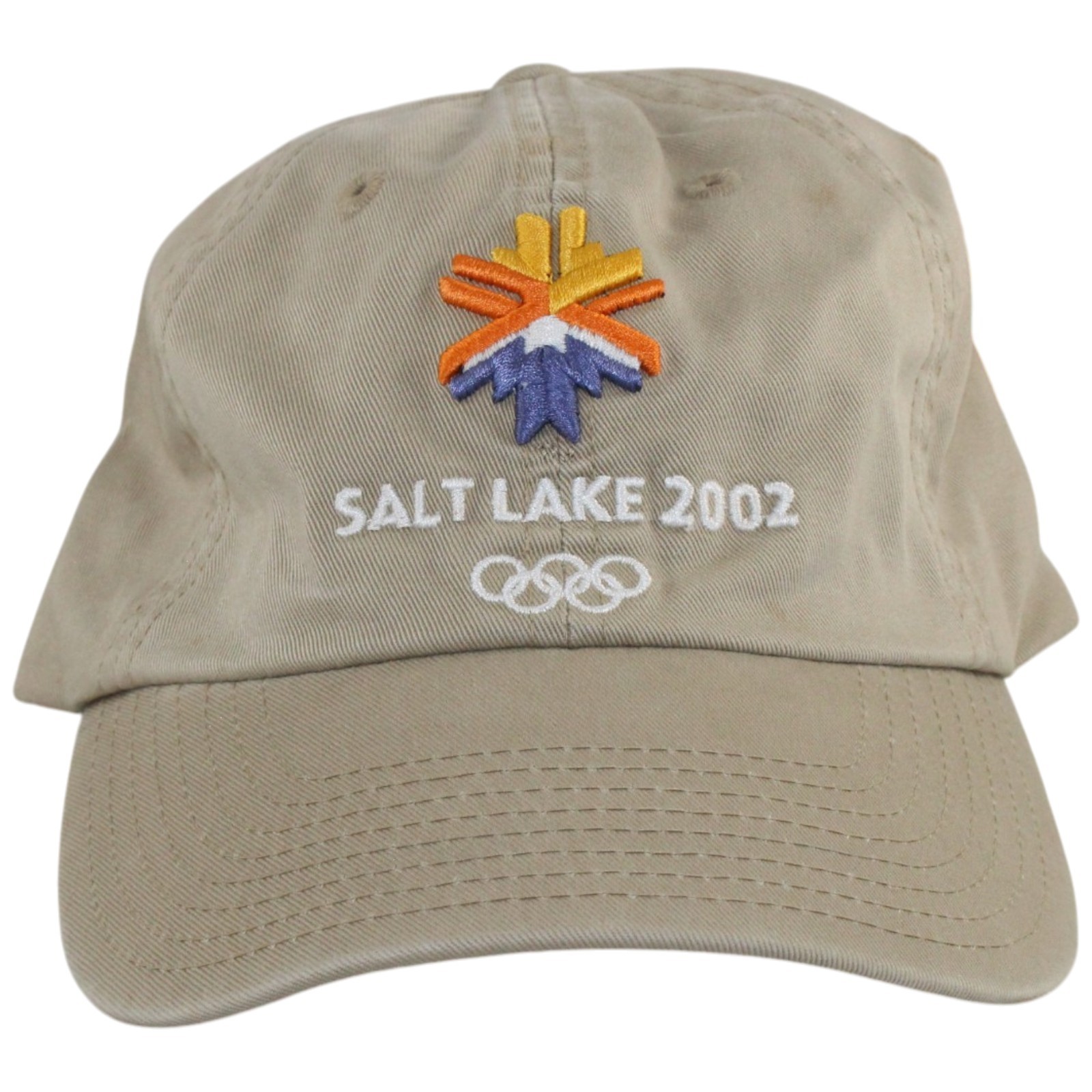 Salt Lake City Olympics 2002 Tan Adjustable Hat 56026