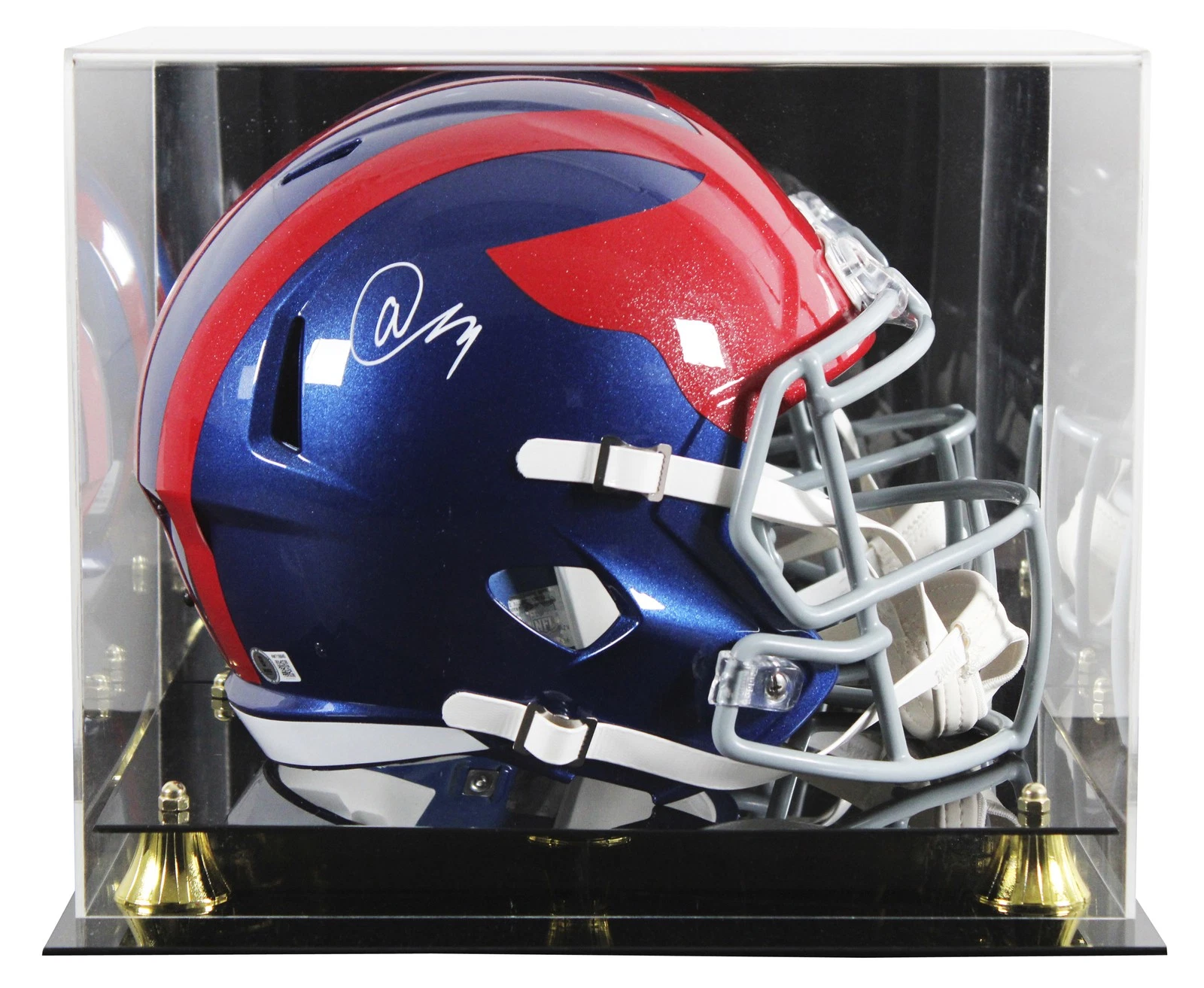 Giants Abdul Carter Signed 2024 On-Field Alt F/S Speed Rep Helmet W/ Case BAS W