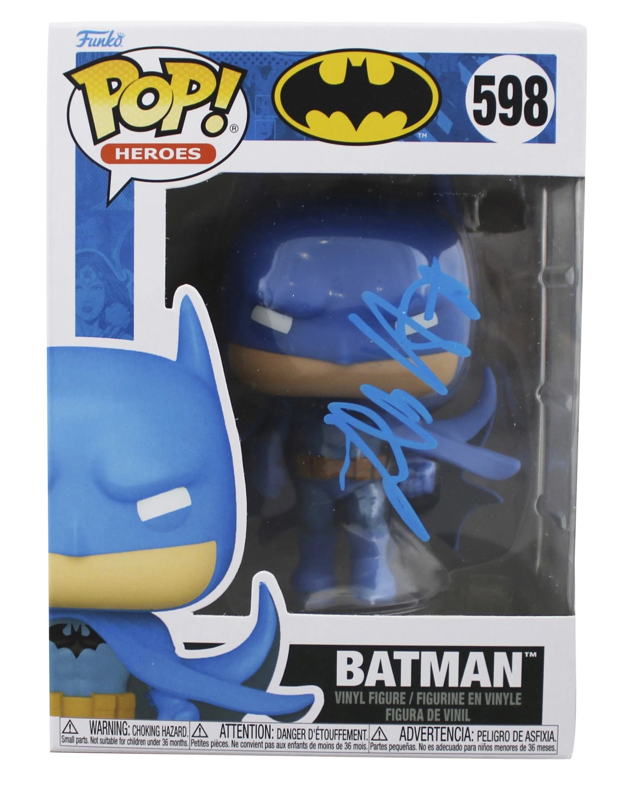 WILL ARNETT LEGO BATMAN MOVIE SIGNED BATMAN #598 FUNKO POP FIGURE BAS #BW46771 COLLECTIBLE MEMORABILIA