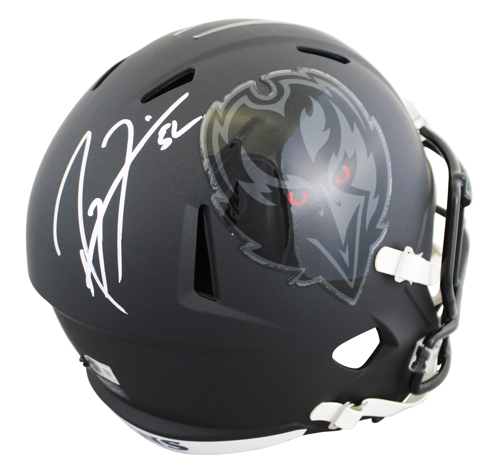 Ravens Ray Lewis Signed 2026 On-Field Alt Full Size Speed Rep Helmet BAS Witness