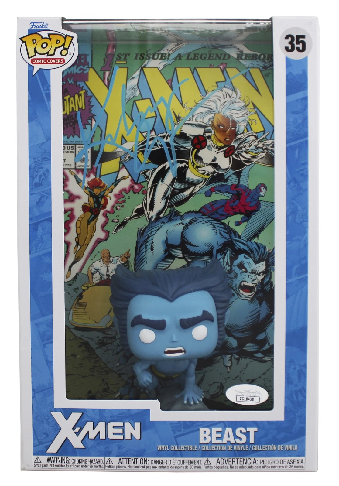 KELSEY GRAMMER X-MEN SIGNED BEAST #35 LARGE FUNKO POP VINYL FIGURE JSA #CG10458 COLLECTIBLE MEMORABILIA