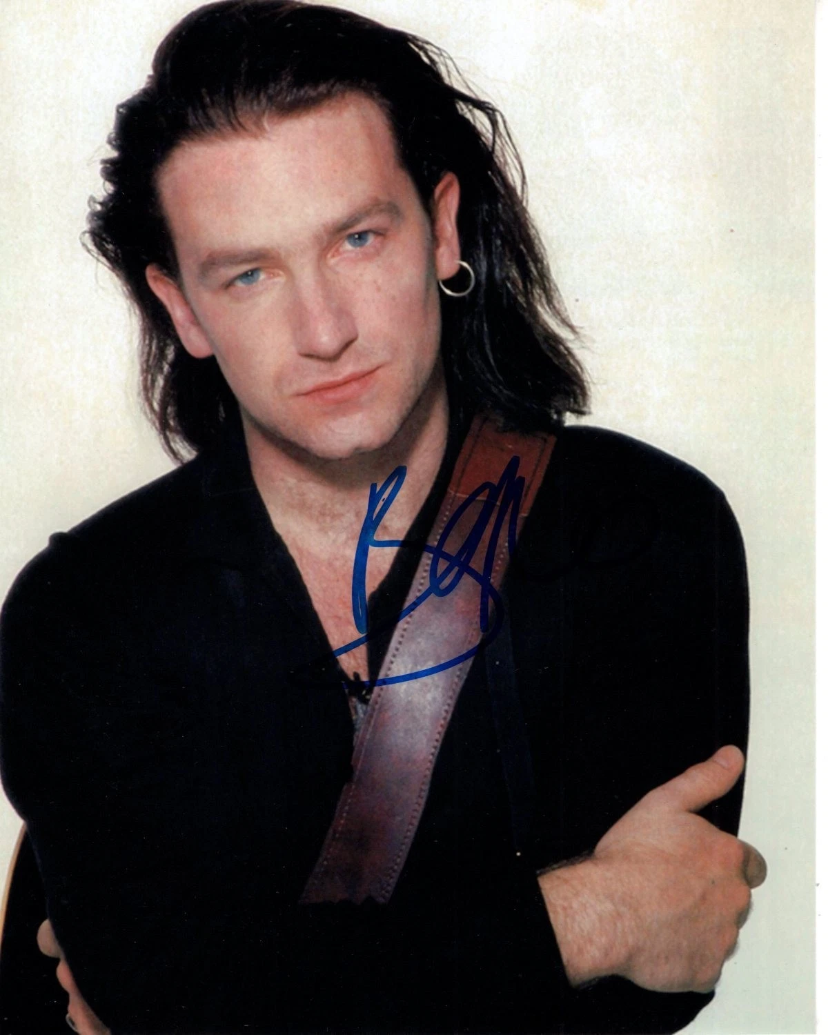 BONO Signed 8x10 U2 Photo w Hologram COA