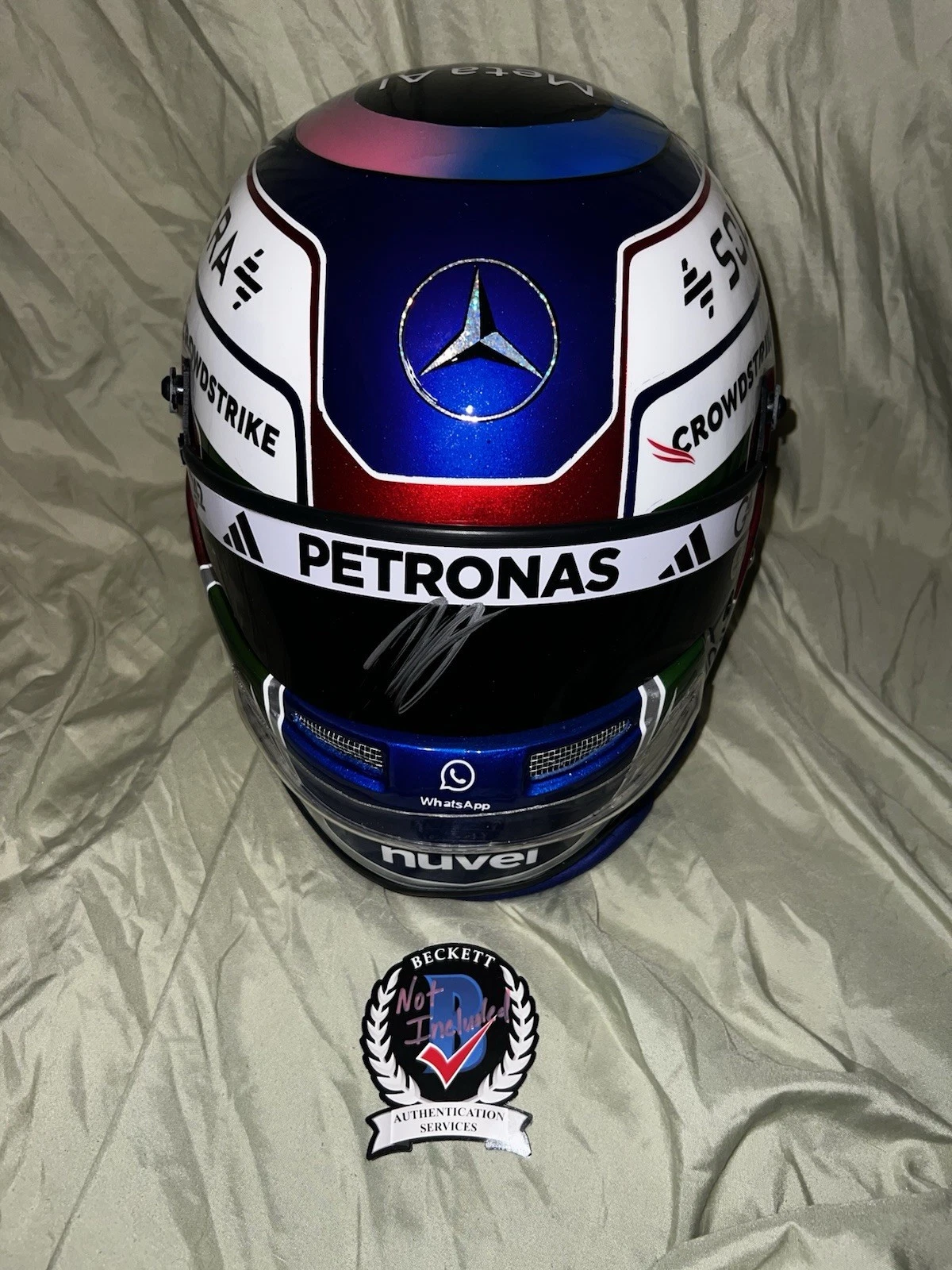 Kimi Antonelli Signed 1:1 Full Size Helmet 2025 Las Vegas GP Superstar Beckett