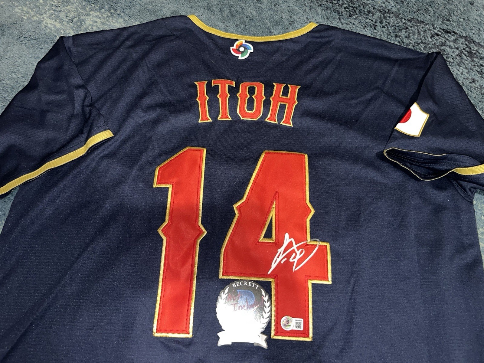 Hiromi Itoh Signed Team Japan Jersey 2026 World Baseball Classic Ace Beckett